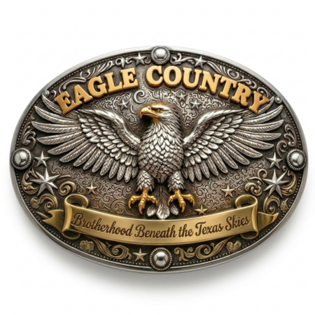 Western Eagle Belt Buckle Design – brotherhood color